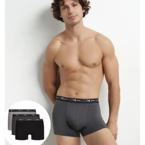Boxerky DIM Coton Stretch Boxer 3-bal.