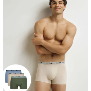 Boxerky DIM Coton BIO 3-bal.